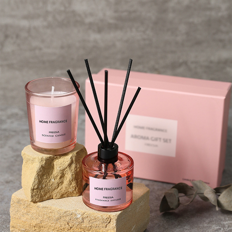 Reed Diffuser Set - Coffret Cadeau Premium Diffuseur à Bâtonnets