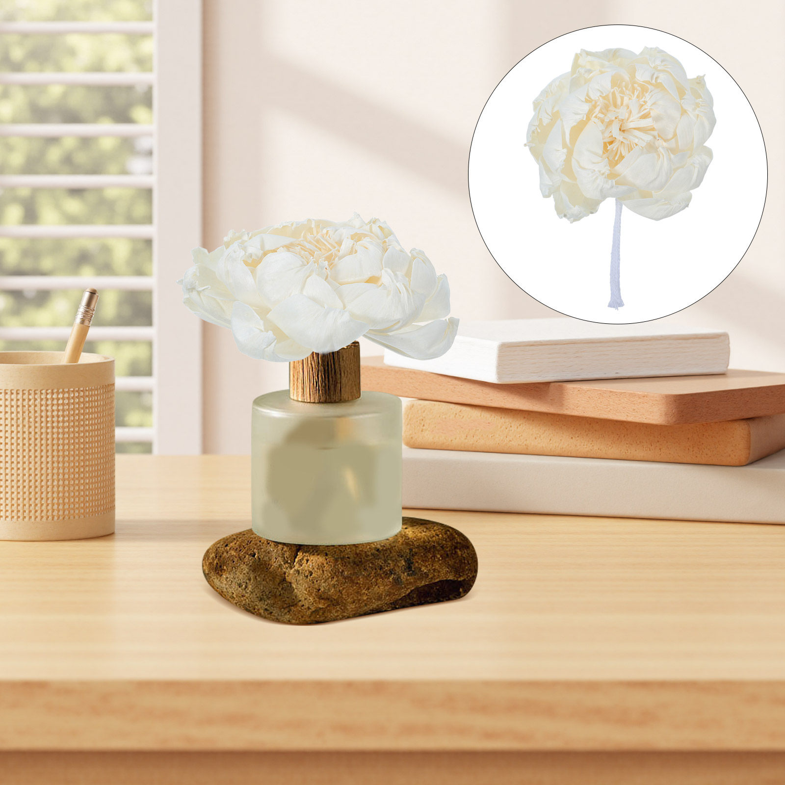 Home Fragrance Essential Oils - Diffuseur de parfum tête de pivoine