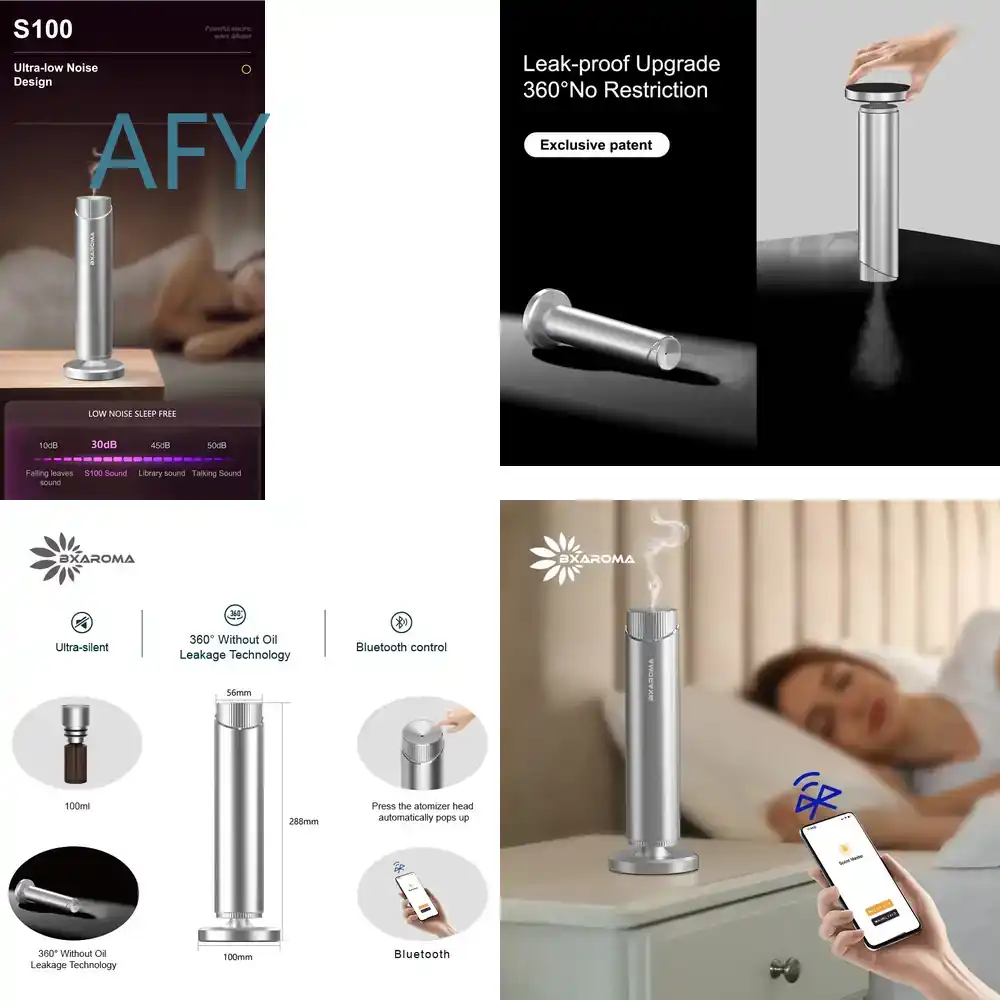 Home Fragrance Market - Diffuseur d'huiles essentielles en argent pour
