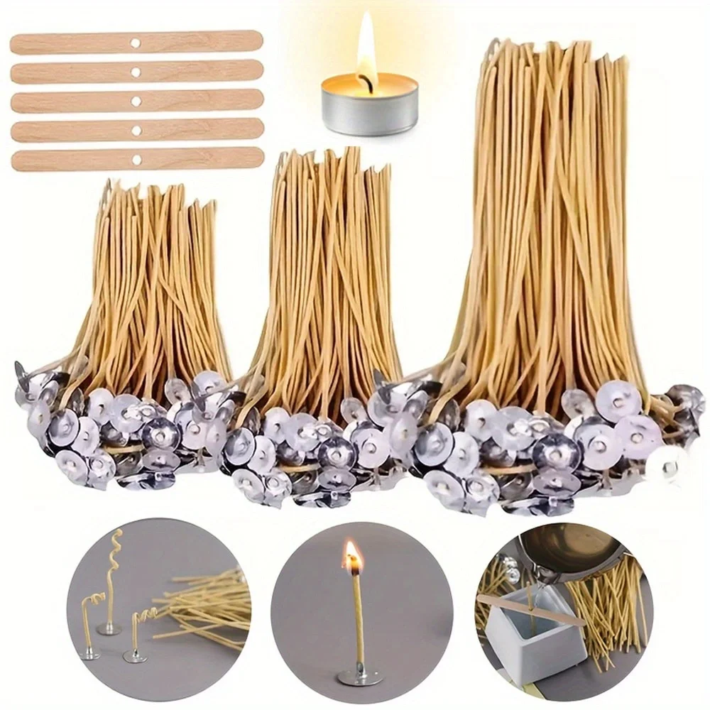 Beeswax Taper Candle - Mèches de bougie 50 pièces 8