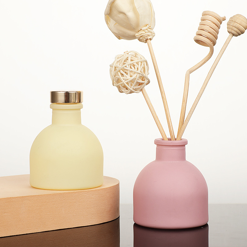 Reed Diffuser Set - Bouteilles de diffuseur d'aromathérapie vides rose/blanc/jaune/noir