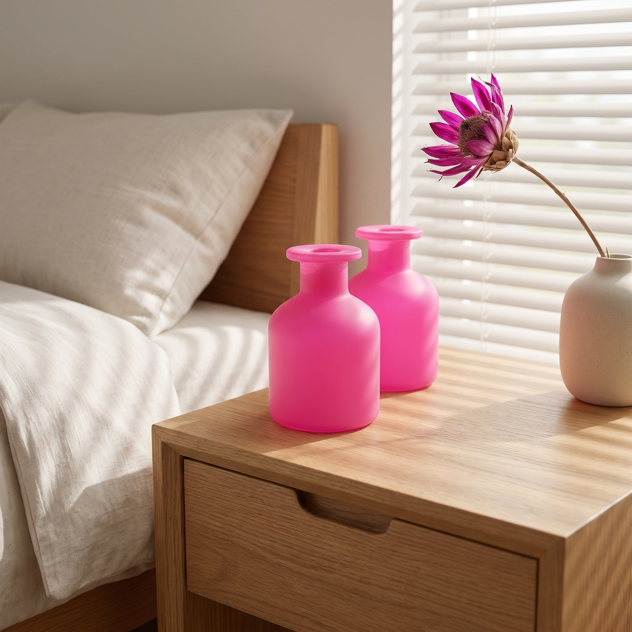 Reed Diffuser Set - Lot de 2 flacons diffuseurs cylindriques