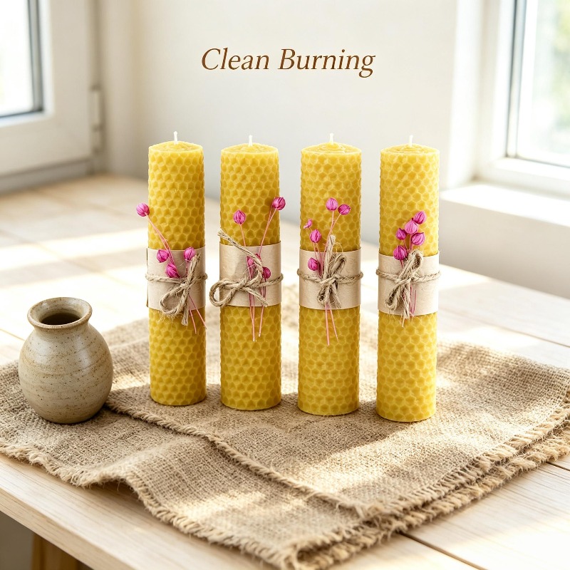 Lot de 4 bougies en cire d’abe - Beeswax Taper Candle avis et prix